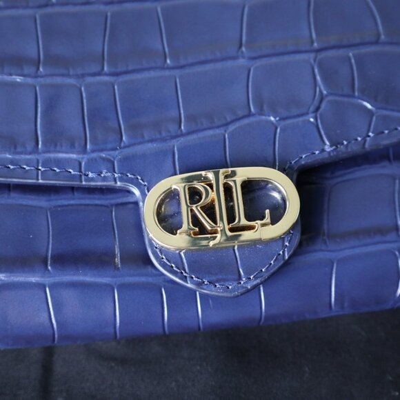 LAUREN RALPH LAUREN CROC-EMBOSSED MEDIUM ADAIR CROSSBODY - Picture 2 of 7